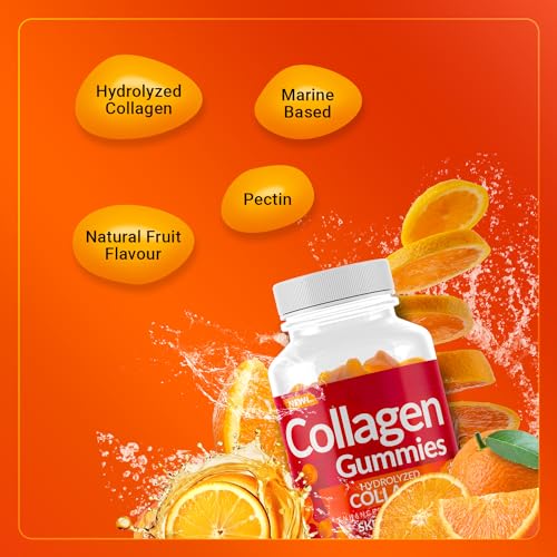 Enhanced Hydrolyzed Collagen Gummies - For Hair, Skin, and Nails. 60 Delicious Flavoured Gummies - Image 3