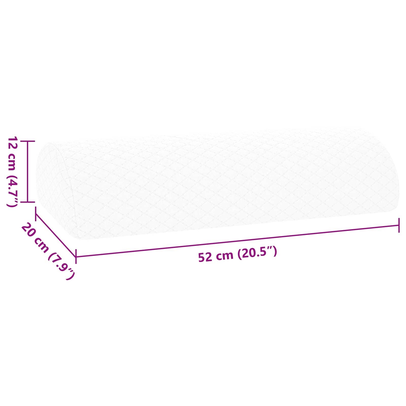 Fengshui Poduszka na nogi uniwersalna biała 52 x 20 x 12 cm pianka Visco