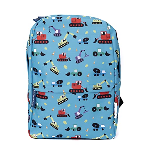 tiddlers & nippers Mochila infantil | Mochila escolar para niños | Ideal para la escuela, guardería, vacaciones y viajes | 35 cm x 25 cm x 10 cm |, Excavadoras y camiones, Taille unique Cover