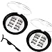 Produktbild NEPAK 16 Stück Magnetische Wimpern Dual Magneten,3D Magnet Künstliche Wimpern Set,Wiederverwendbare Falsche Magnetic Eyelashe-Kein Klebstoff für einen natürlichen Look(4 Paar)