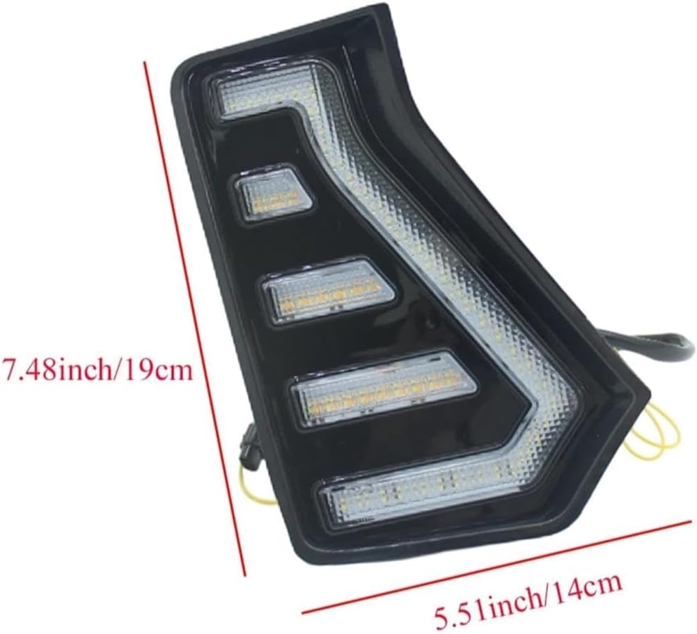 Car Turn Signal Light for Toyota for Corolla 2019 2020 Car LED Rear Fog Lamp Bumper Light Brake Light Dynamic Turn Signal 1 Set Car LED Reflector Mirror Indicator Lamp(Model B)