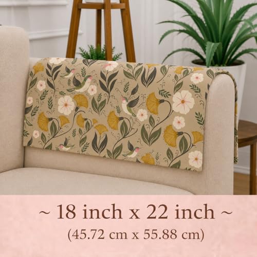 Image of STITCHNEST 'Eden Weaves Collection Series' Sofa Armrest Cover | Elegant Woven Fabric, Washable & Durable for Modern Living (18 x 22 Inches)