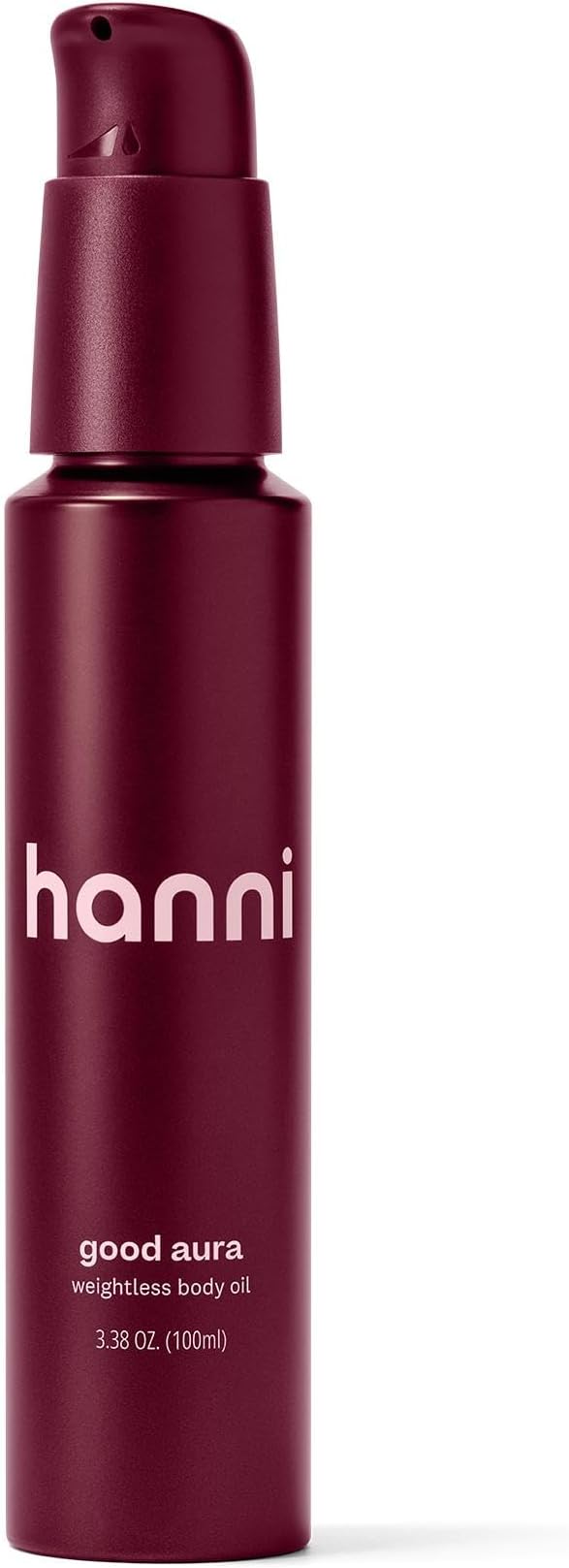 HANNI Good Aura Dry Body Oil, Lightweight After-Shower Moisturizer with Jojoba, Coconut, Baobab, and Buriti Oils, Non-Greasy Skincare for Soft Skin, 100 mL / 3.38 oz
