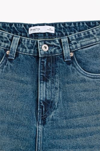 Image of SNITCH Men Casual Jeans | Baggy Fit Relaxed Wide-Leg Design | 100% Cotton Woven Denim with Light Fading for Street & Casual Wear