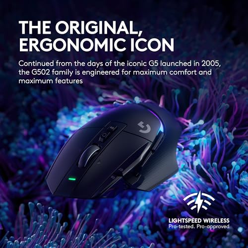 Image of Logitech G502 X Plus Lightspeed Wireless Gaming Mouse + Powerplay 2 Wireless Charging Mouse Pad Bundle - Black