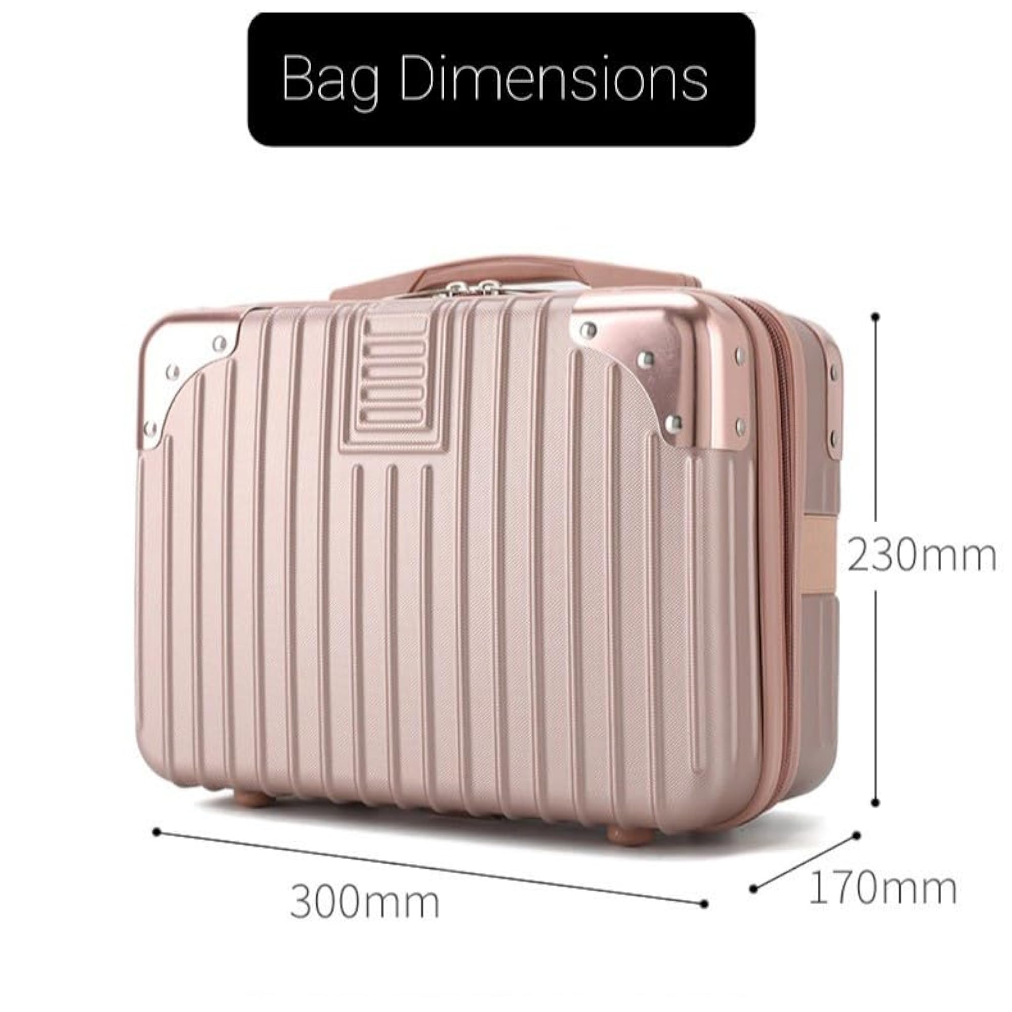 Mini Hard Shell Travel Luggage & Makeup Case for Women
