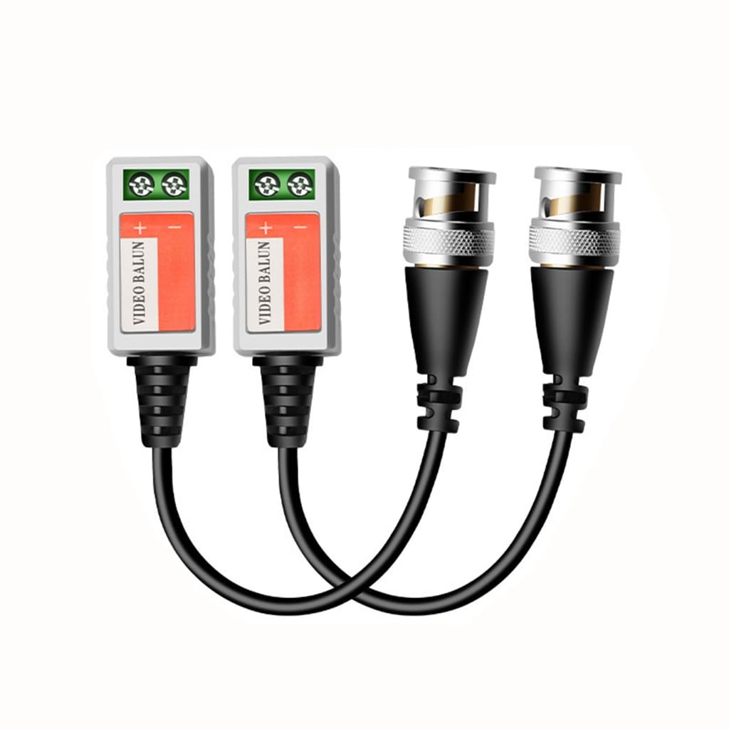 Video Balun Connectors Transmitters for Extended Ranges CCTV Installation