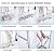 Steel Scaffolding 5.3 ft,Multi Purpose Scaffold Ladder,Adjustable high Platform-1000-Pound-Capacity, for Indoor & Outdoor Decoration