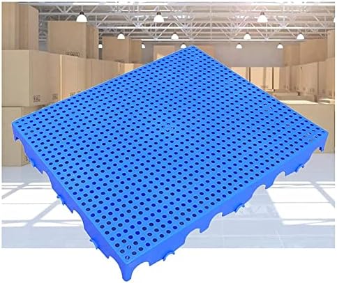 Lightweight Interlocking Plastic Pallets - Moisture-Proof Storage Shelves for Warehouse & Basement, Breathable Design, 3cm Thick, Blue, 30x30cm - Perfect for Goods Storage.