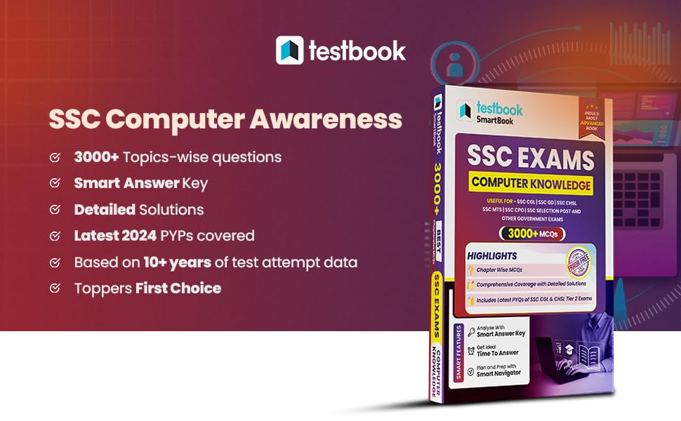 Image of SSC: Computer Knowledge | Best 3000+ Topic Wise Questions in English 2025 Edition | Ideal for SSC CGL, CHSL, GD, CPO & Other Govt Exams