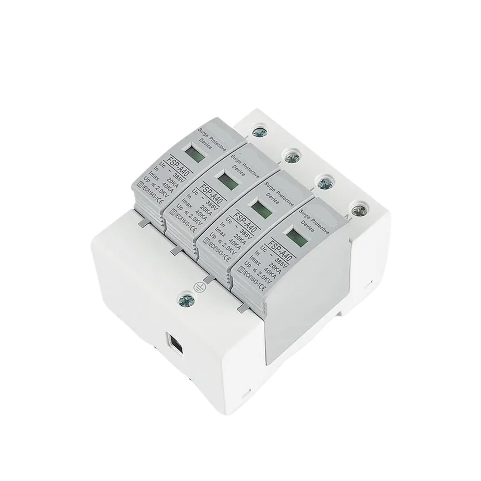 Protector contra sobretensiones y pararrayos SPD AC 4P 420V Protección contra sobretensiones Protección contra Rayos Protector contra sobretensiones Pararrayos de bajo Voltaje