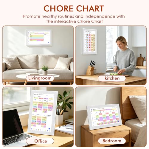 Image of 15.6 inch Digital Calendar - Touchscreen Smart Family Planner & Chore Organizer