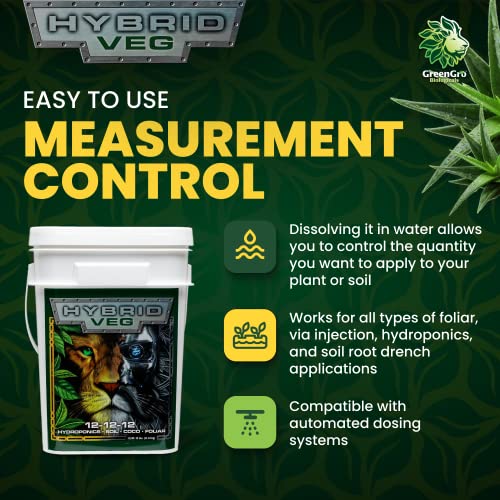 Fertilizante líquido concentrado GreenGro Hybrid Veg 6lb miniatura 5