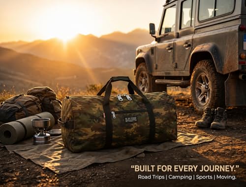 Image of Heavy Duty Cargo Duffel Large Sport Gear Drum Set Equipment Hardware Travel Bag Rooftop Rack Bag