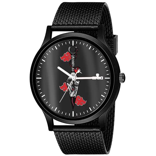 AROA Watch New Watch for Kunai Uchiha | Itachi Akatsuki | Naruto Model : 382 Men Black Metal Type Rubber Analog Watch Black Dial for Men Stylish Watch for Boys (B0C37K5XYV) Amazon Price History, Amazon Price Tracker