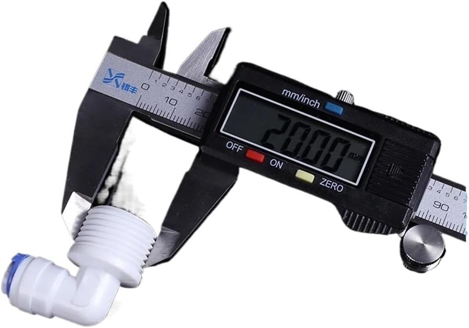 Polypropylene Connectors John Guest 1/4" OD Push-to-Connect Stem Elbow  Fitting - Quick Connect Water Pipe Connector 1/4 OD Quick Connect 5pc 1/4" OD Pipe to 1/2"Male Elbow Quick Connector RO Wate