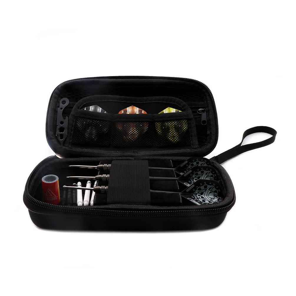 CUESOUL Big Beast GunGrey 90% 27g Steel Tip Tungsten Dart Set with Dart Case