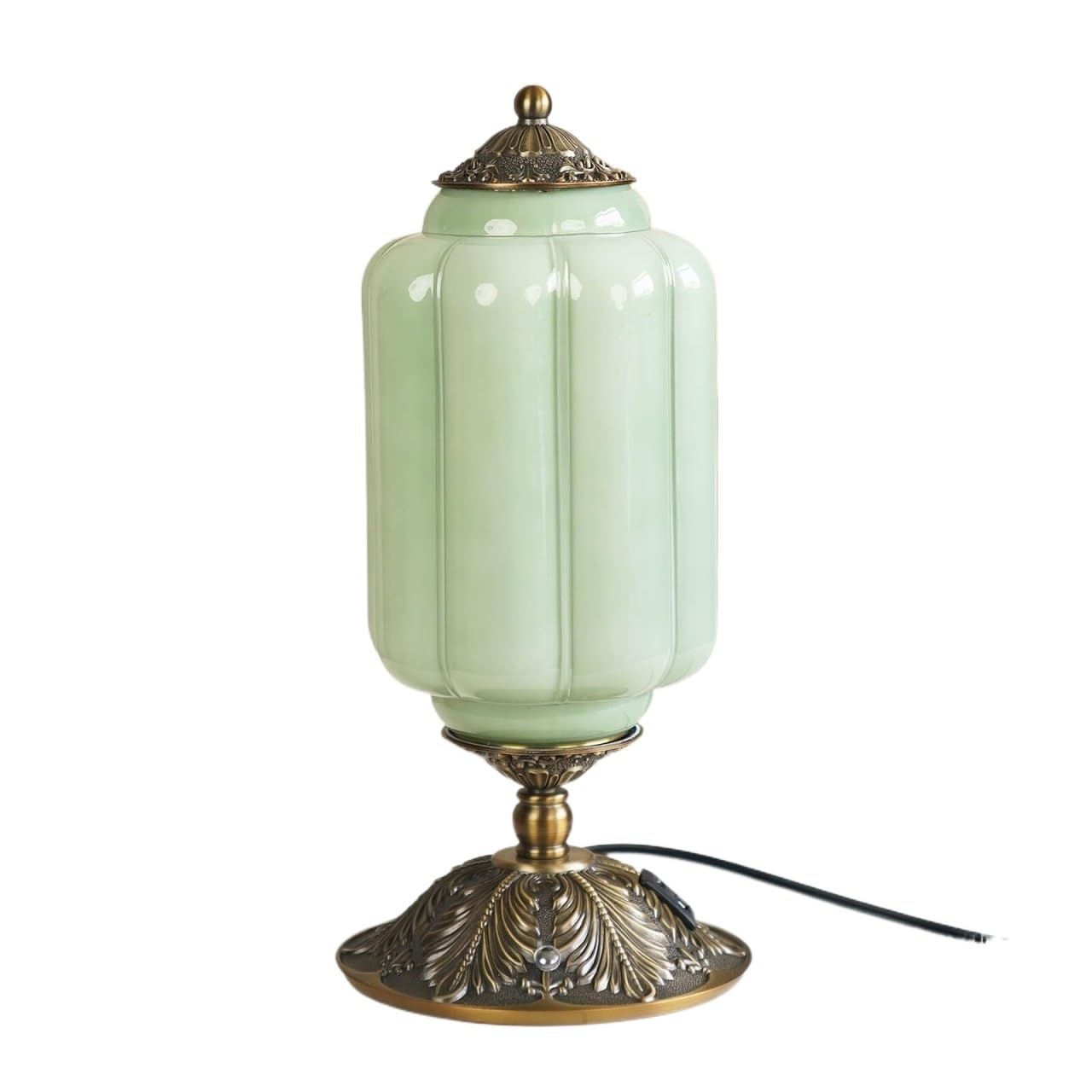Szklana dotykowa lampa stołowa w stylu vintage, 3-kierunkowa ściemniana z portem ładowania, idealna do sypialni, szafek nocnych, salonów i biur