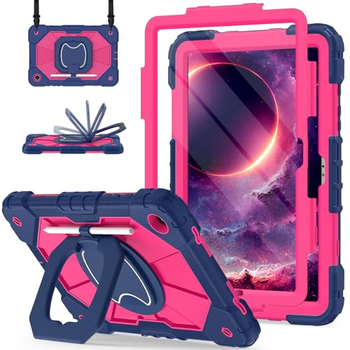 Image of Scnioy for Galaxy Tab A11+ Plus / A9+ Case 11 Inch 2025 /2023, Navy Pink