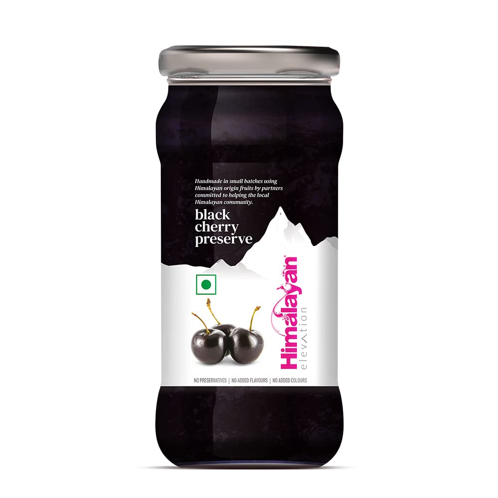 Himalayan Elevation Black Cherry Preserve, 450g, No Preservatives, No Added Colours & Flavours (B0B513Y8M7) Amazon Price History, Amazon Price Tracker