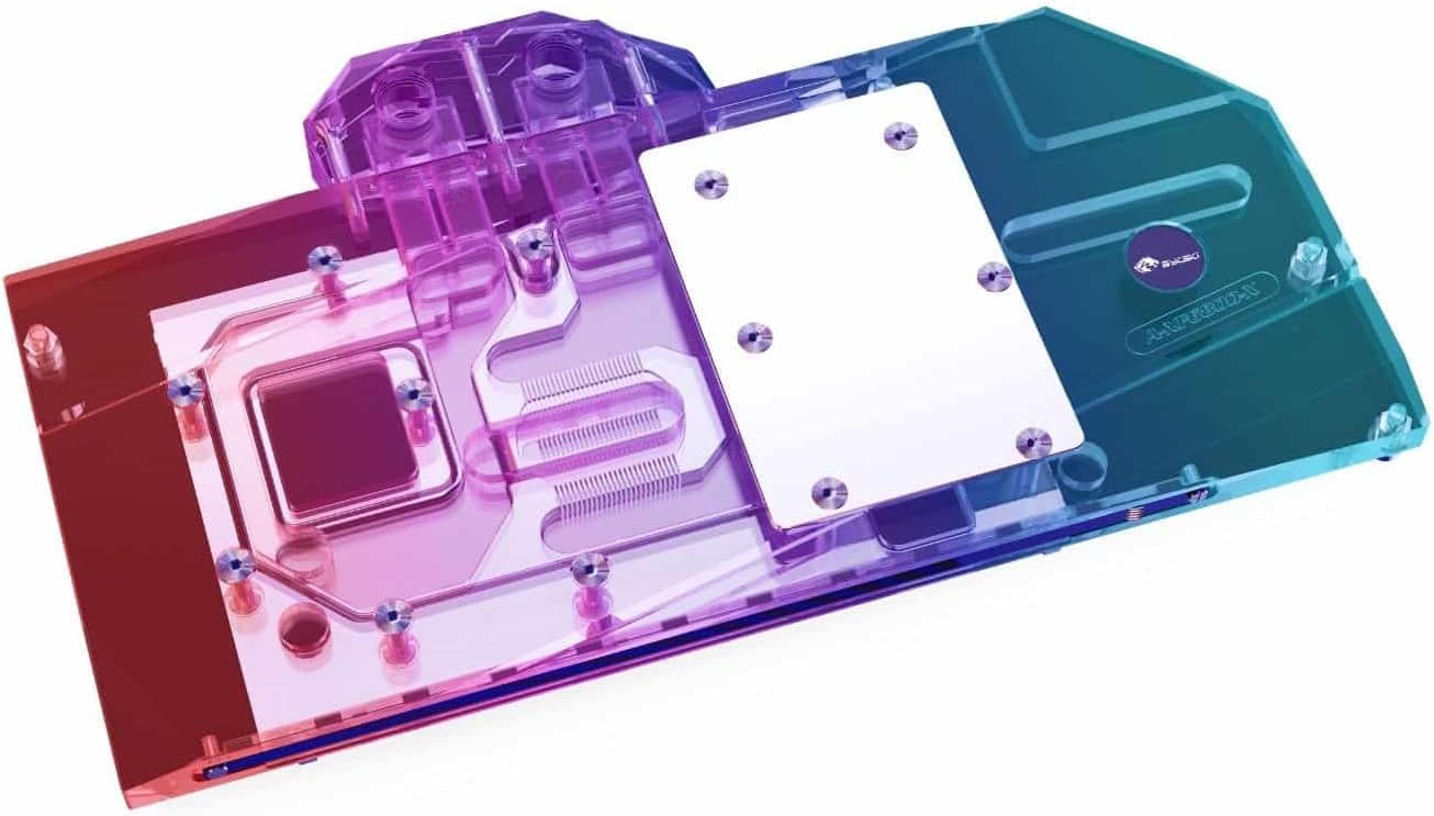 Bykski Full Coverage GPU Water Block and Backplate for XFX RX6800 Overseas Edition (A-XF6800-X)