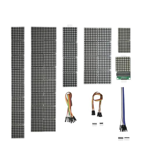 1/2/4/8-Bit Max7219 60×60 �h�b�g�}�g���b�N�X���W���[�� �}�C�N���R���g���[���[ LED�f�B�X�v���C���W���[�� DIY�L�b�g�p �P�[�u���t�� 2026�N�� �M�����̍����d�q���i�A���x�A���肵���p�t�H�[�}���X