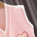 Toddler Baby Girls Floral Knit Sweater Vest Sleeveless Cardigan V Neck Button Down Shirt Flower (Pink, 4-5 Years)
