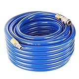Manguera de aire profesional de PVC, 20 m, 3/8", 10 mm, con acoplamiento rápido