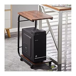 Printer Desktop Stand Printerstandaardrek PC-hostbeugel met wiel Desktopbasis Beugel for mobiele hostbox Beugel for subopslag Mobiele printerstandaard (Color : B)