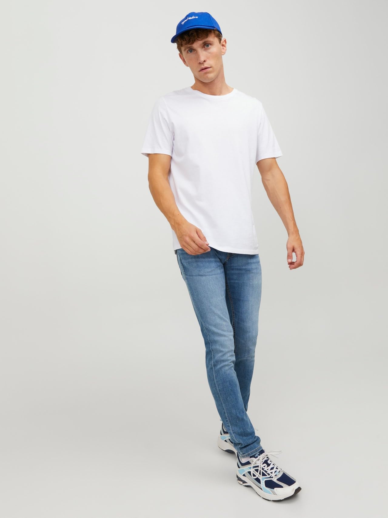 JACK & JONES JJIGLENN Homme Jean Bleu Clair Slim Fit