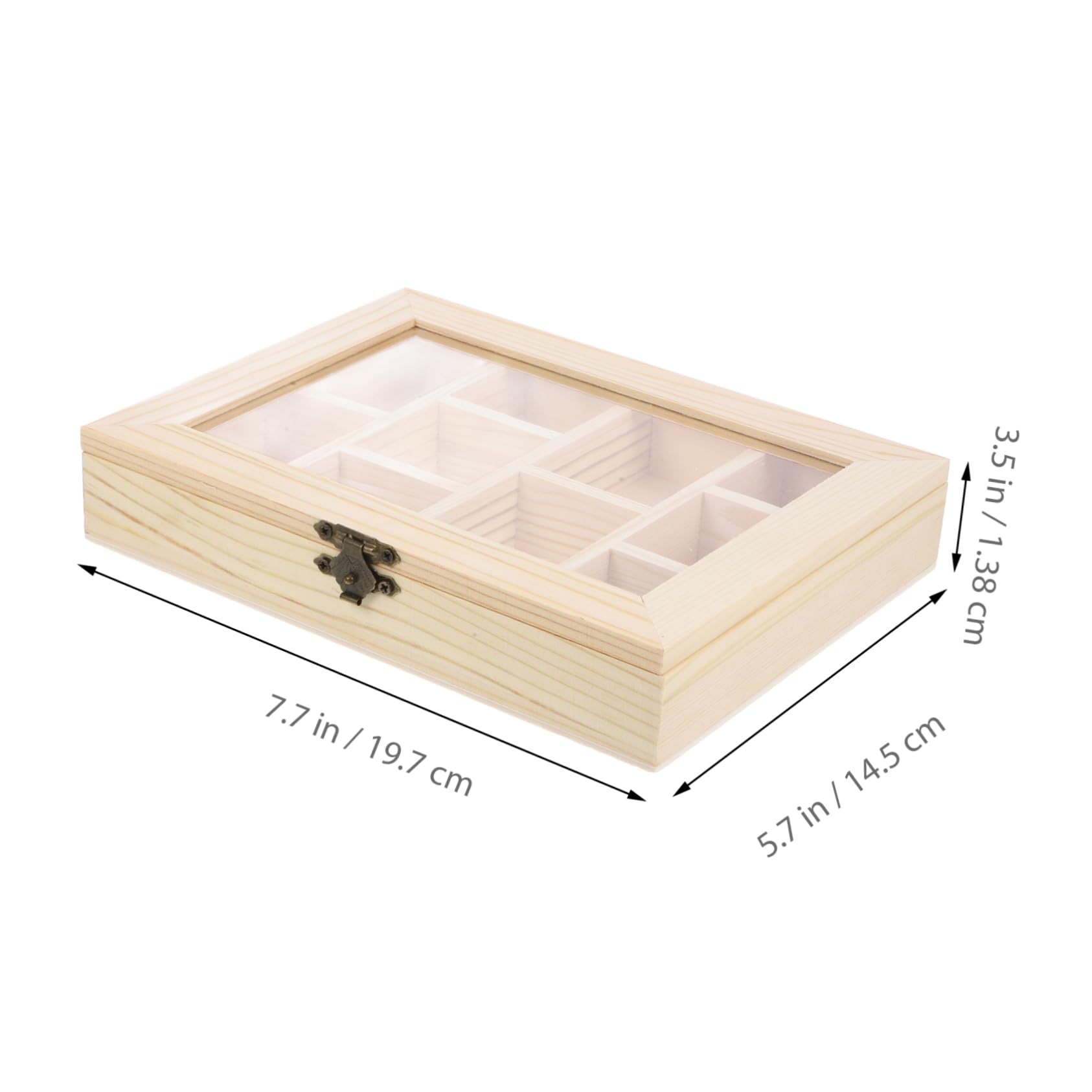 Plateau En Bois à Bijoux Avec Compartiments - Organisateur Chic Pour écouteurs, Clés, Petits Objets