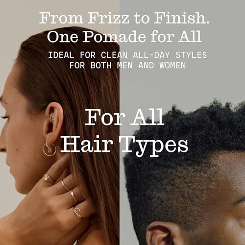 Image of Firsthand Supply All-Purpose Hair Pomade for Men & Women - Flexible Firm Hold with Natural, Low Shine - Organic, Water Based Pomade - Nourishing Aloe & Shea Butter - All Hair Types & Lengths - 3oz