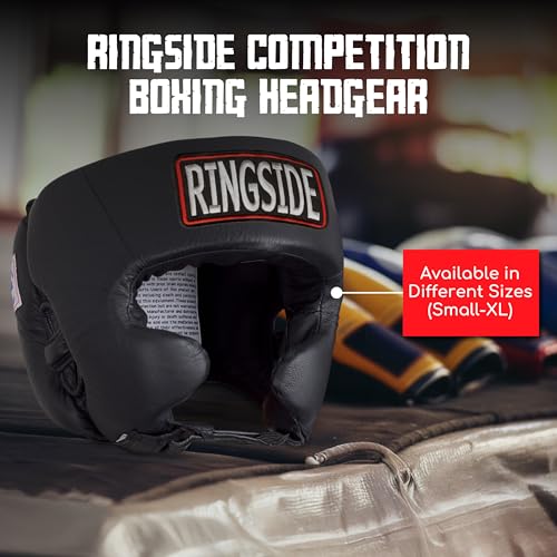 Image of Ringside Competition Boxing Muay Thai MMA Sparring Head Protection Headgear with Cheeks