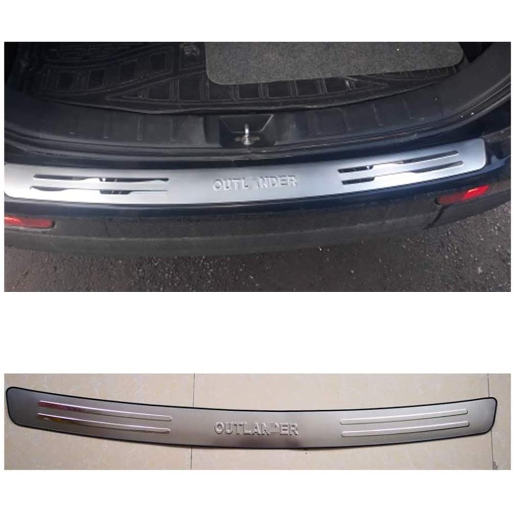 Stainless Steel Car Rear Guard Bumper Protector Trim Cover Stickers, For Mitsubishi Outlander 2013-2018 Car Styling Accessories, Trunk Kick Plates Tread Plate Sill