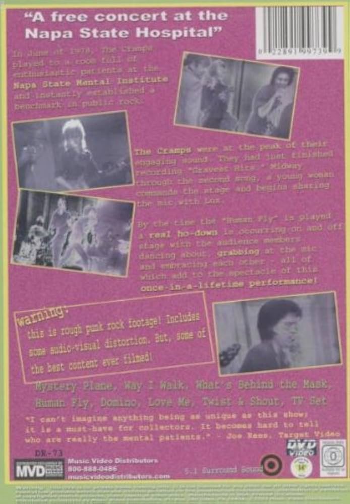 THE CRAMPS 精神病院ライブ　DVD クランプス THE CRAMPS 精神病院ライブ DVD クランプス