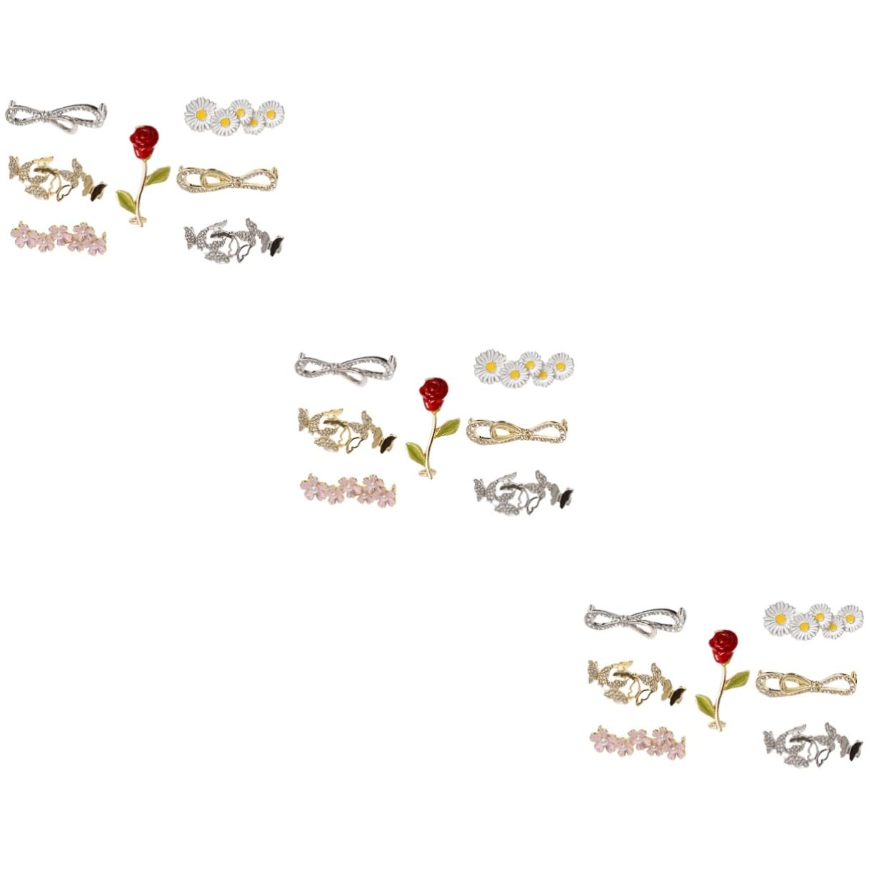 CALLARON Piccola Fibbia Per Scarpe Bianche Fibbia Scarpa-gioiello Ciondoli Per Scarpe Con Pietre Preziose Clip Per Scarpe Shoes for Women Shoes Clip Gemme Scarpe Fibbie Lega