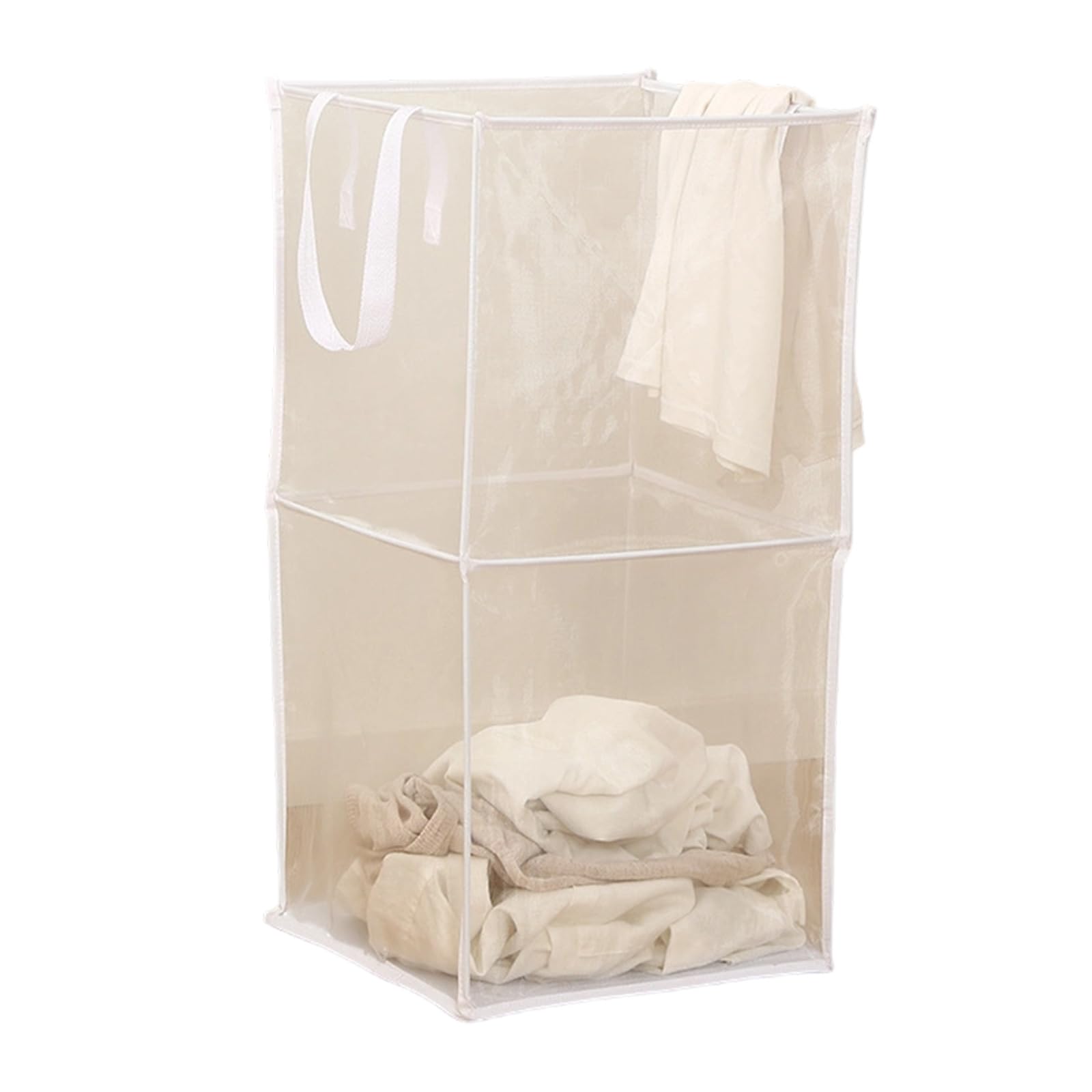 Multifunctional Foldable Storage Basket for Dirty Clothes Square Bathroom Friendly Meshes Materials Laundry Hamper Square Laundry Basket
