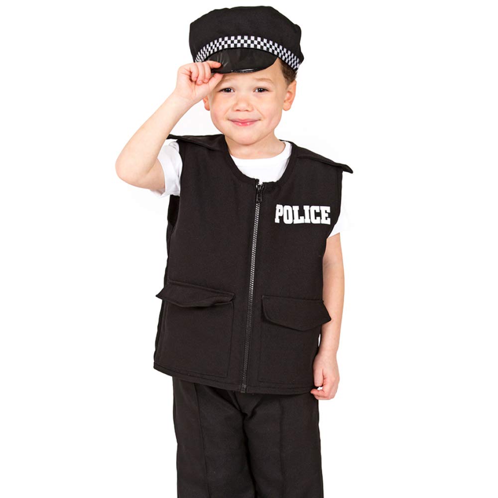 PRETEND TO BEE Police Officer Dress Up Costume for Kids, 3-5 Years