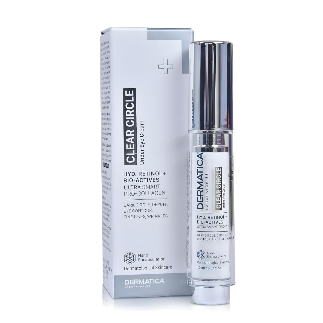 Dermatica Clear Circle Under Eye Cream | For Dark Circle, Depuff, Eye Contour | 10ml