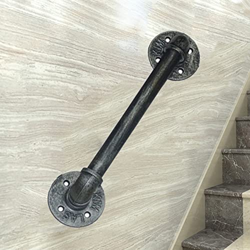 Balustrade murale extérieure style rétro pour sécuriser l'accès au jardin en hiver