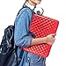 Puffy Laptop Sleeve 11 12 13 13.3 14 15 15.6 inch Case Protective Bag Quilted PU Leather Lined Padded