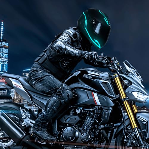 Imdcgyy Motorcycle Helmet Light,3 Modes Driving El Light Strips,Battery Helmet Light Strip,Night Riding Signal Light Decoration Kit thumb #3