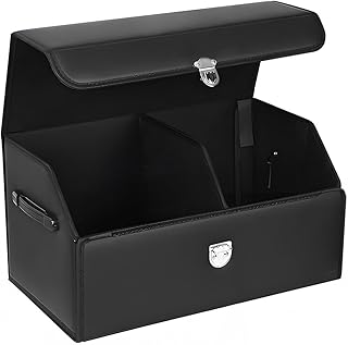 Car Trunk Organizer for Mercedes Benz S Class S580 S580e S600 S680 S63 S65,Large Capacity Multi Compartment Car Trunk Storage Box,Collapsible Car Storage Organizer,M-B