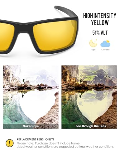 Image of BLAZERBUCK Anti-salt Polarized Replacement Lenses for Oakley Double Edge OO9380 Sunglass
