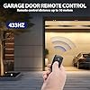 Mando Garaje Universal 433Mhz 3 Pcs Mando a Distancia Puerta Garaje Clonador de 4 Botones Alcance de 50 Metros Duplicador Código Fijo Compatible con 2260, 2262, PT2264, 5326, 2240,1527 #4