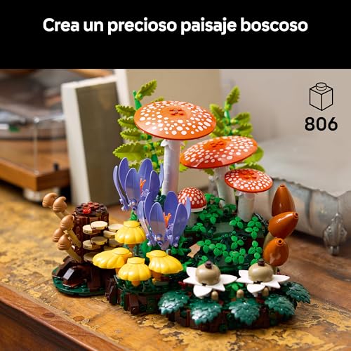 Miniatura 2 de LEGO Botanicals Setas del Bosque – Kit de Construcción con Plantas Artificiales: Setas Rojas y Flores Artificiales – Decoración para Salón y Dormitorio – Regalo de Manualidades para Adultos – 11505
