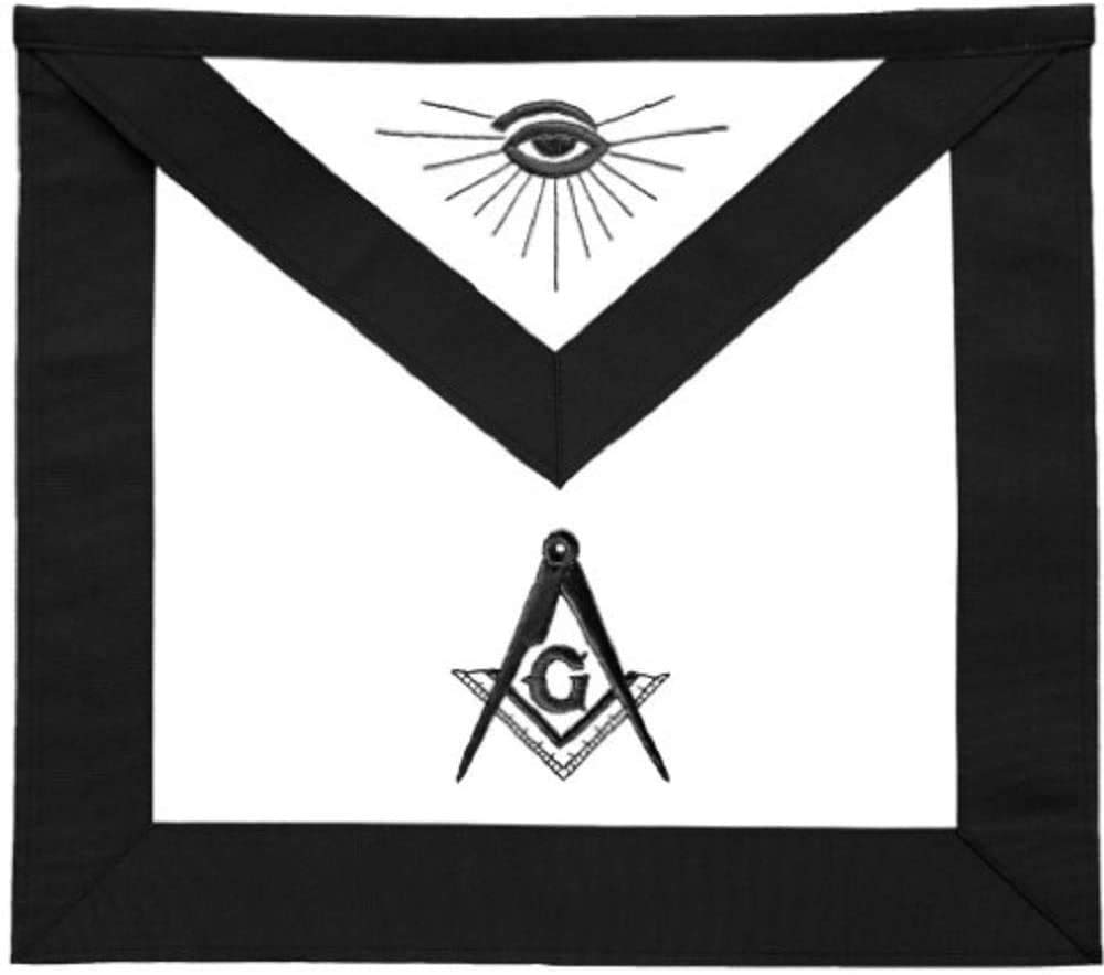 Tablier Master Mason brodé main standard taille unique résistant pliures
