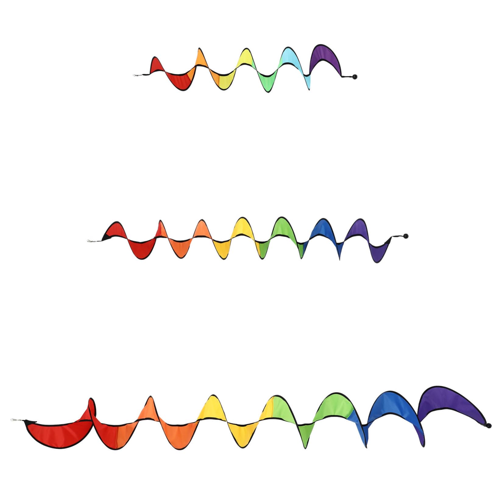 VICASKY 3Pcs Rainbow Wind Garden Windmills Outdoor Lawn Decoration for Festivals Shopping Malls Yards Vibrant for Family Enjoyment