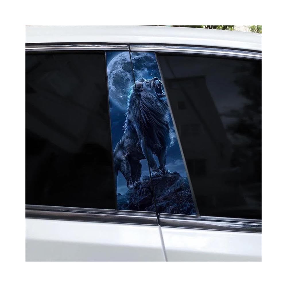 Body Parts 2pcs Animal Car B-Pillar Waterproof Decal(H)