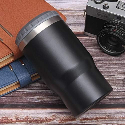 4 in 1 Stainless Steel Can/Bottle Insulator, 14oz Two-Way Lids SUS Insulated Can Cooler, Beer Bottle holder (Black) - Image 4